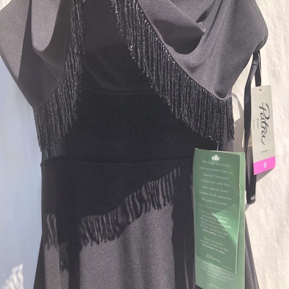 Black Maxi evening dress with black bids 8 P. - Picture 7 of 11